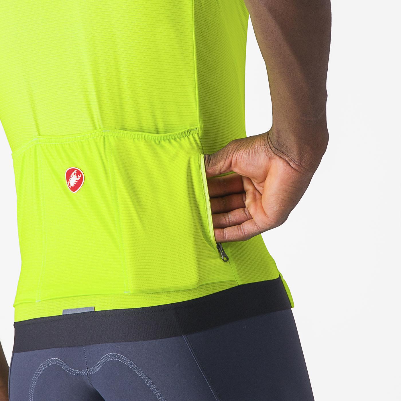 Castelli Espresso Jersey i Electric Lime/Deep Green