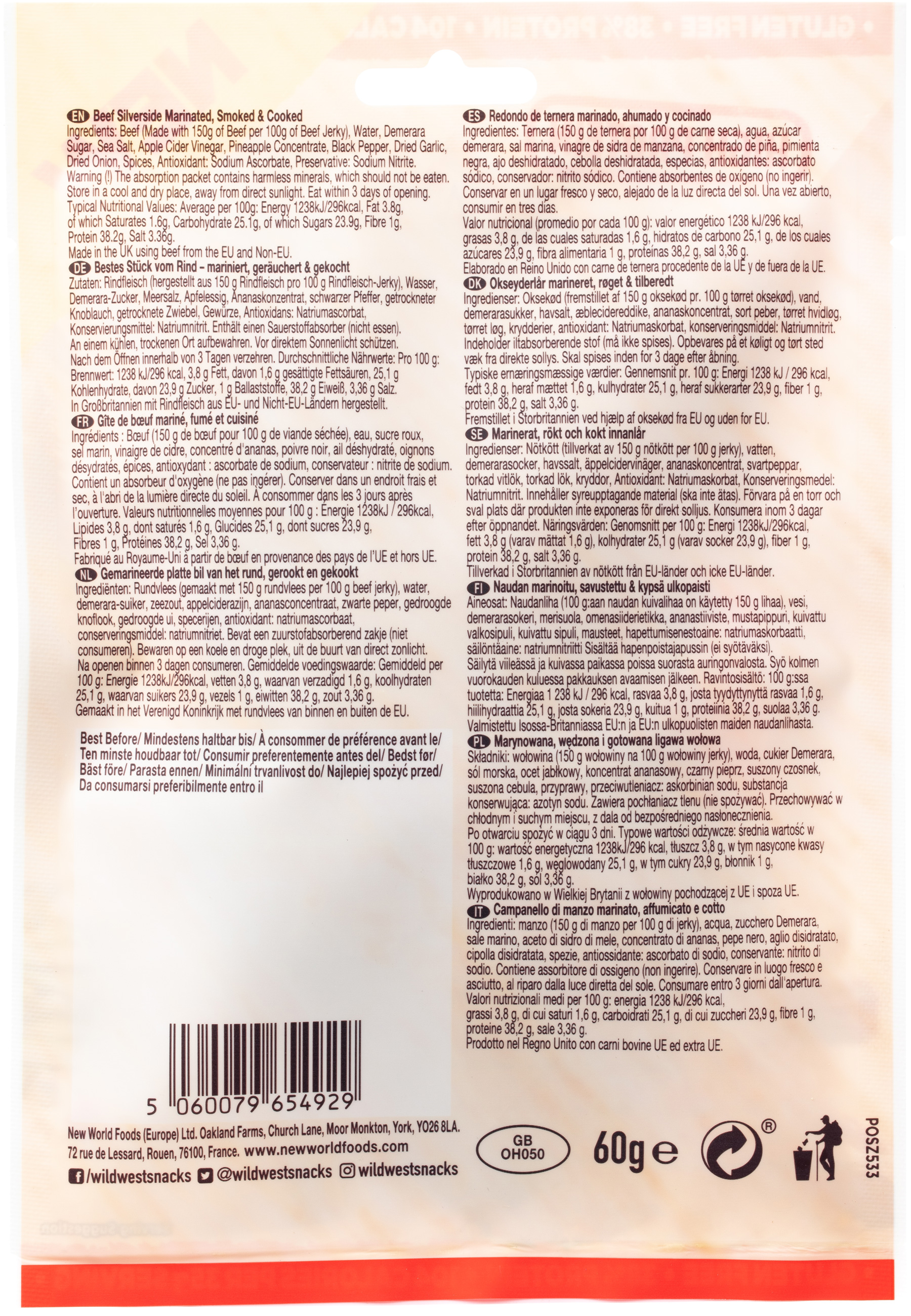 Wild West Steak Strips Original
