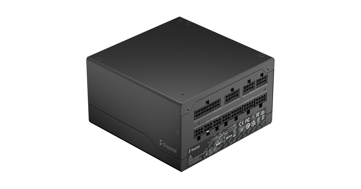 Fractal DesignION Gold 3 modulaire 850 watt voeding   (Zwart, 1x 12V-2x6, 3x PCIe)