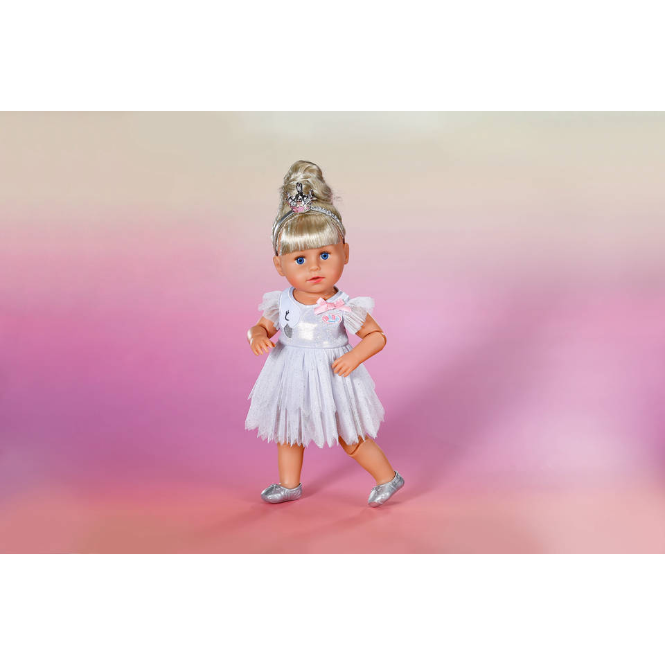 BABY born ballerina zilver glitter pakje