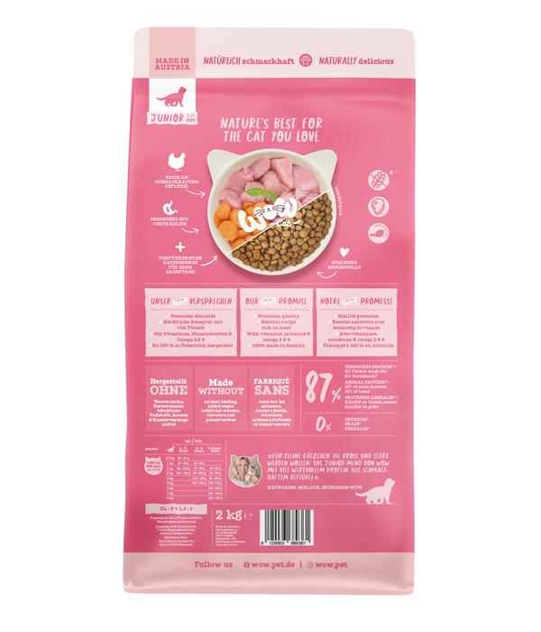 WOW® Cat Trockenfutter für Katzen, Junior,