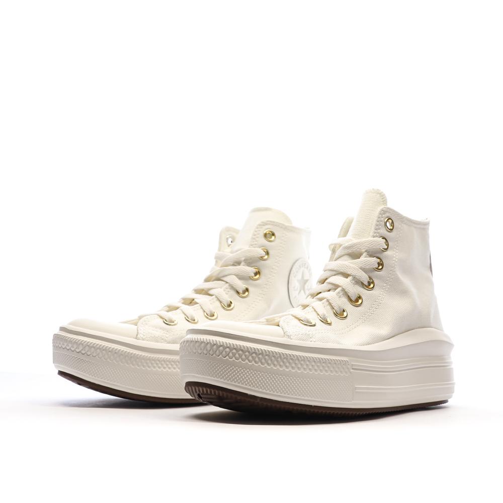 Converse Baskets Blanches/Dorées Femme Converse All Star Move Tonal
