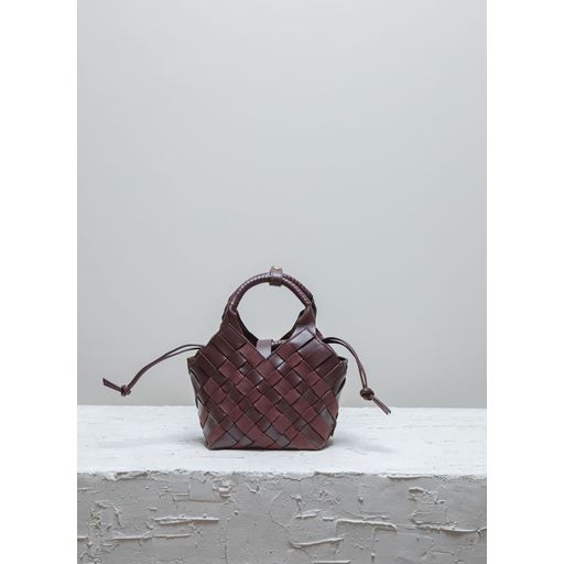 Cala Jade Misu Mini Crossbody Taske, Dark Maroon Mix
