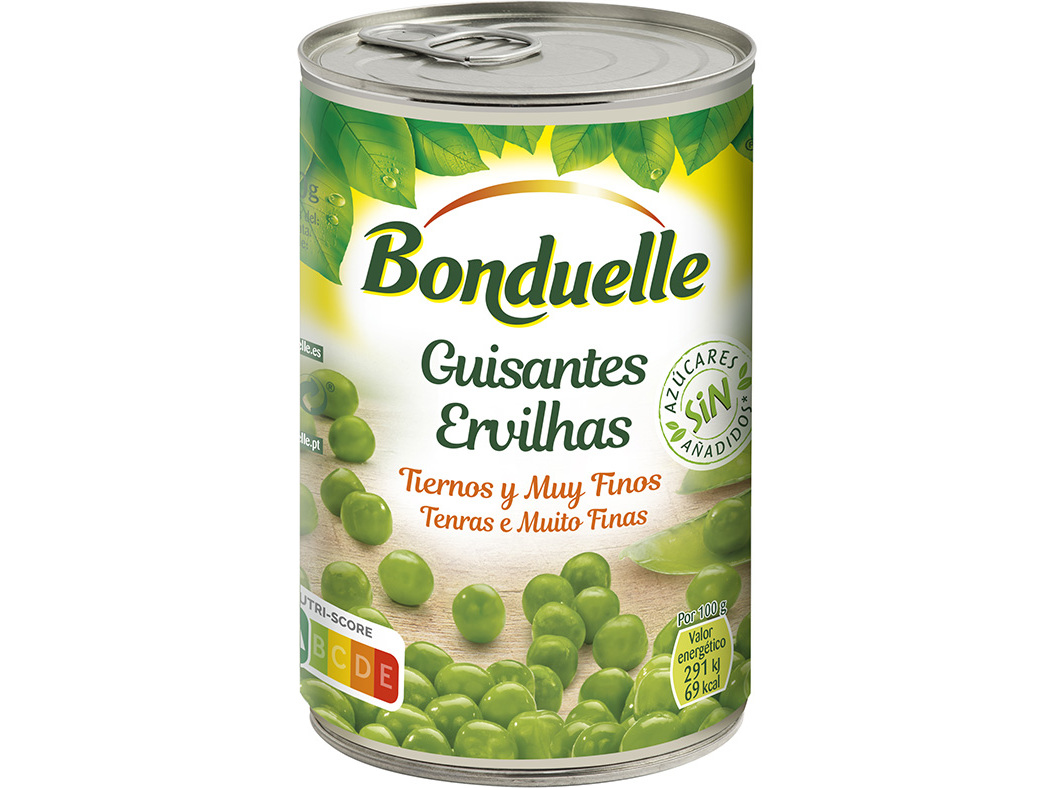 ERVILHAS BONDUELLE SEM ADIÇÃO DE AÇUCAR 400(250)G