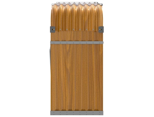VIDAXL - Sac à outils Porte-bûches marron clair 120x45x100 cm acier galvanisé
