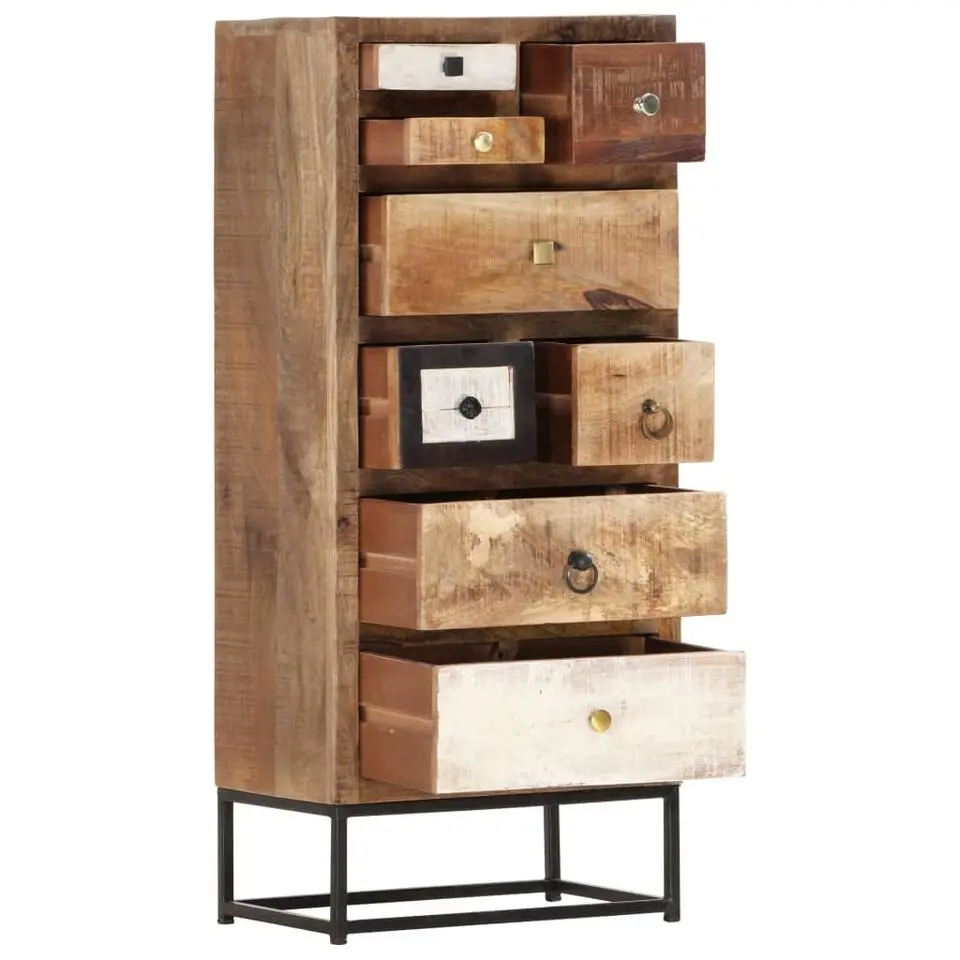 vidaXL Ladekast 45x30x105 cm massief gerecycled hout
