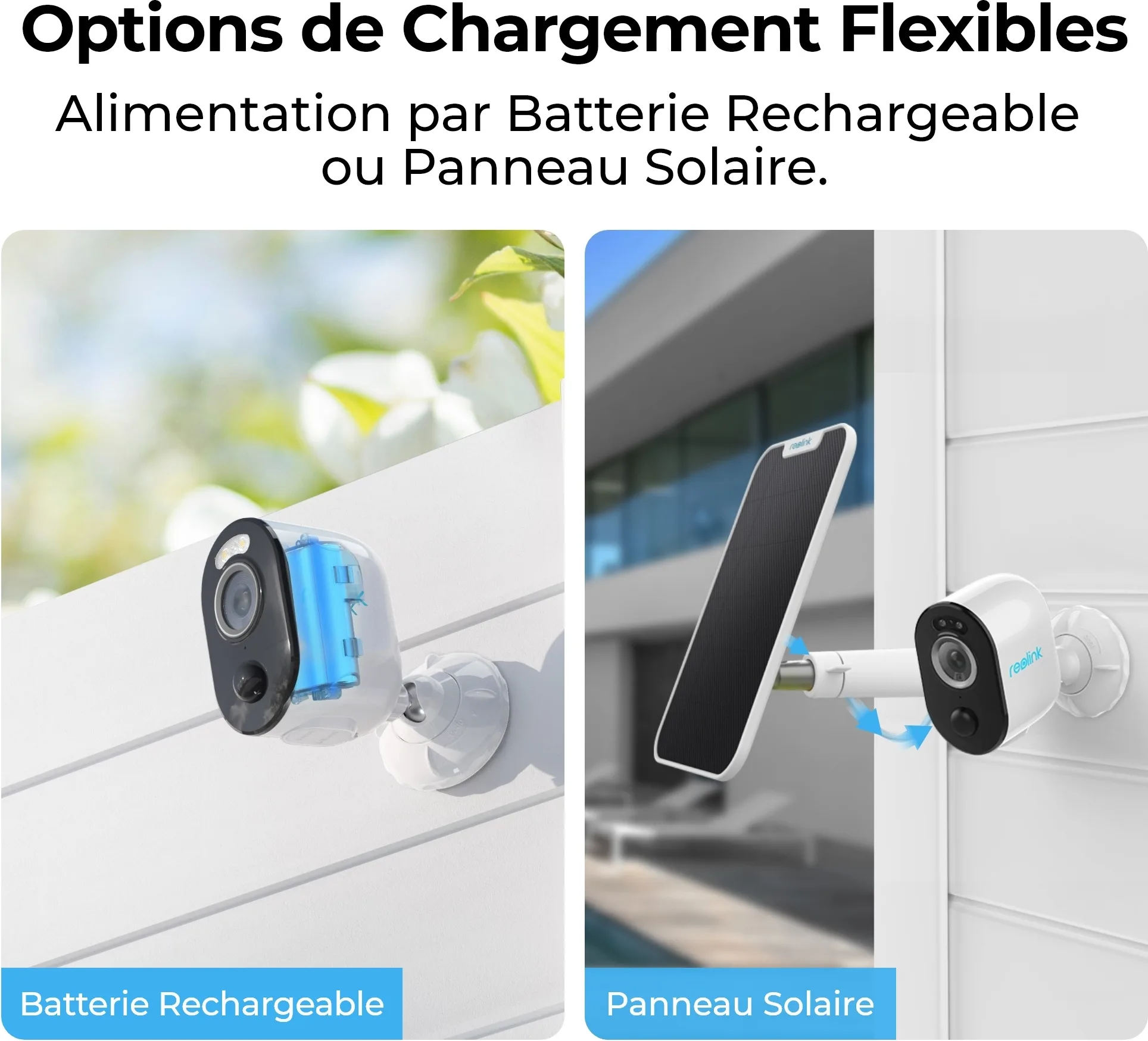 Reolink Argus Series B330 avec panneau solaire Caméra de surveillance