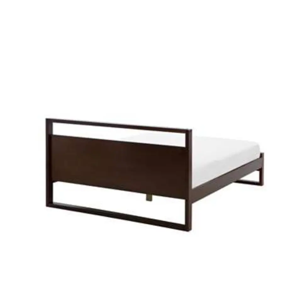 GIULIA - Tweepersoonsbed - Donker - 140 x 200 cm - Dennenhout