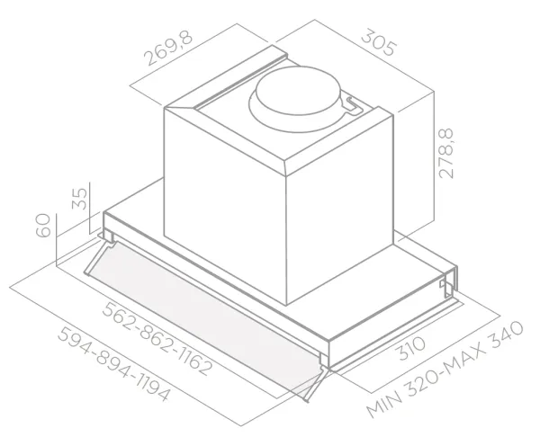 BOXIN LUX LX/IX/A/60  Elica Hood