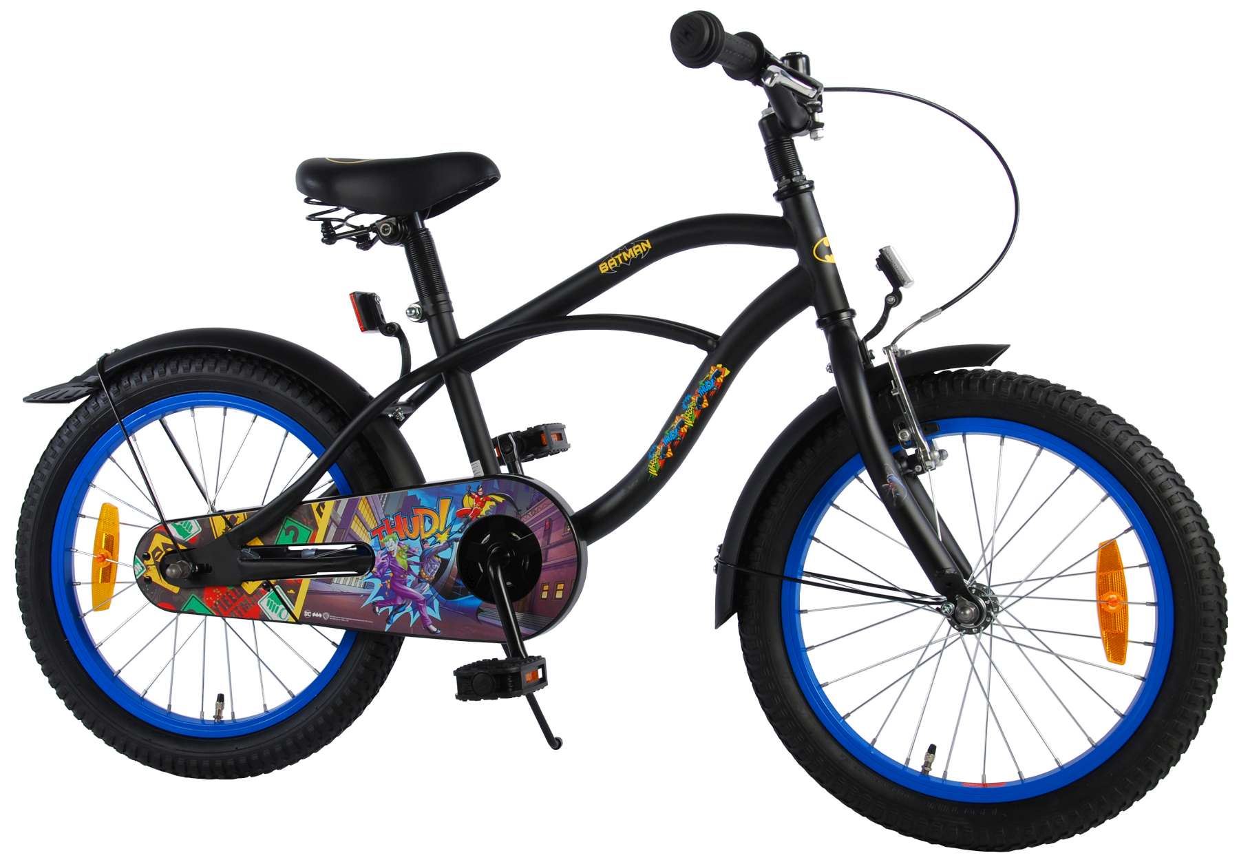 Kinderfahrrad Batman für Jungen 18 Zoll Kinderrad in Schwarz