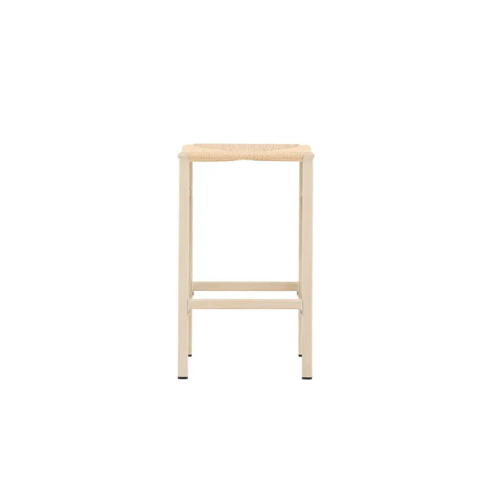 Barstoel Beige Touw - Polly - Set van 2