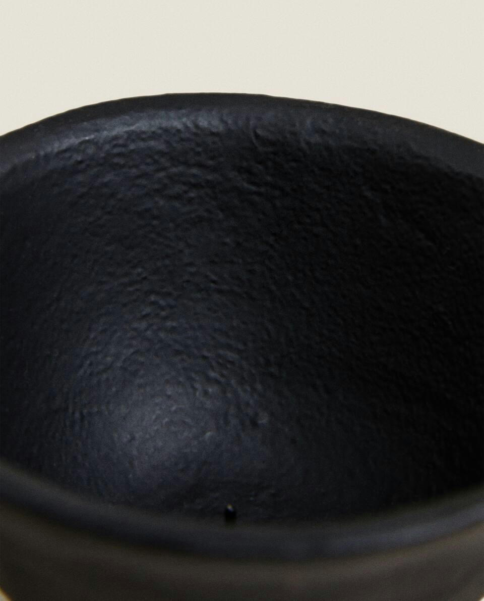 SUPORTE PARA VELA DE CHÁ PRETO METÁLICO
