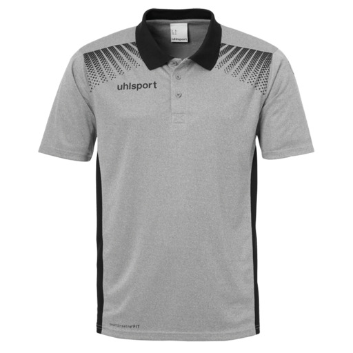 Polo Goal Cinza Escuro Mesclado/Preto Uhlsport
