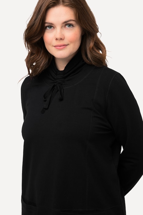 Sweatshirt, Stehkragen, Taschen, Langarm, Biobaumwolle
