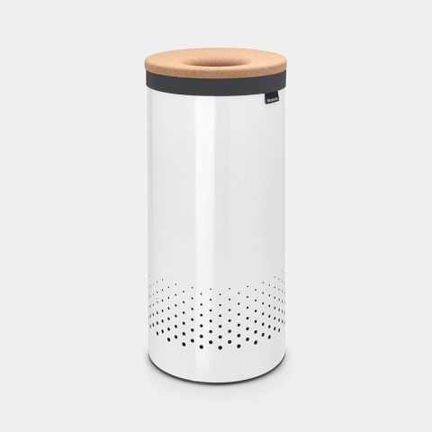 Wasbox, 35 liter, kurken deksel - White