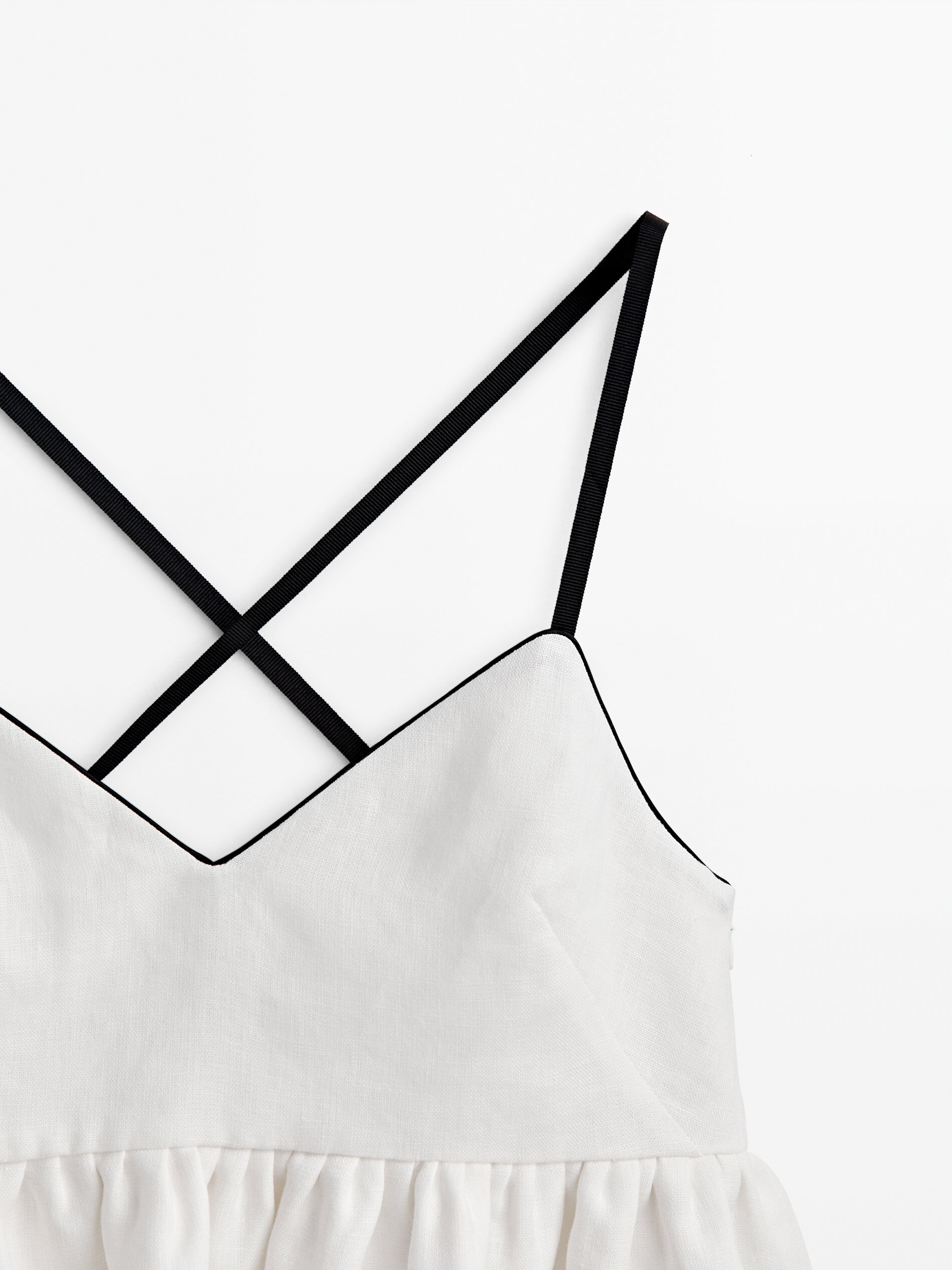 Topo peplum em linóleo - Studio - BLANCO