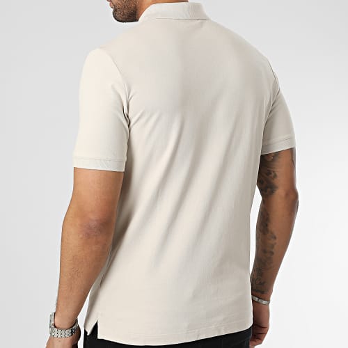 Polo Manches Courtes Stretch Pique Slim 1196 Beige