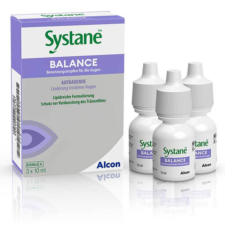 Systane Balance Augentropfen, 3X10 ml