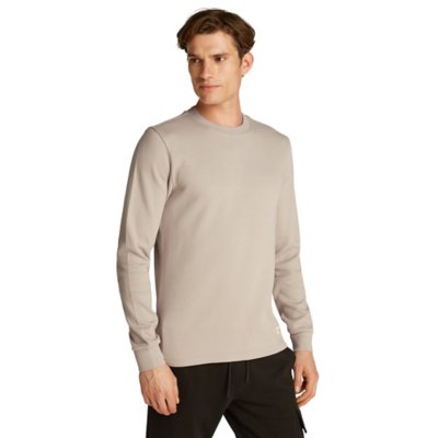 Tee-shirt à manches longues homme Woven Label Waffle CALVIN KLEIN