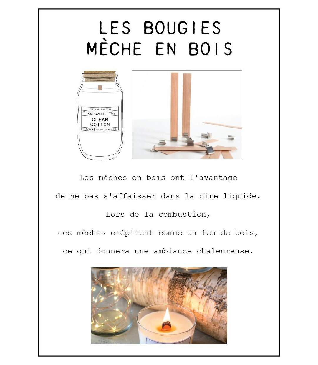 Bougie parfumée Senteur Musc blanc LAB FACTORY