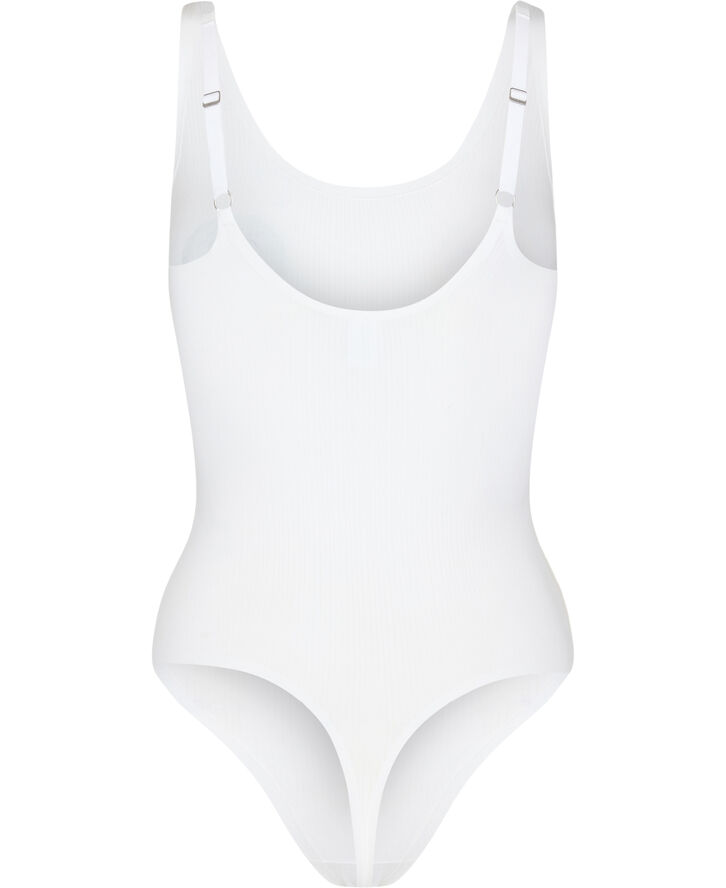 Wolford Beauty Cotton Bodysuit Pearl