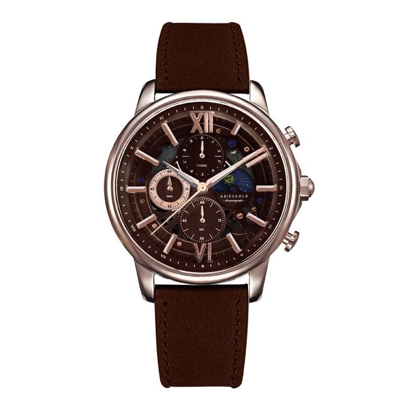 Montre Homme AriesGold Belfast Moon G 7013 RG-CF