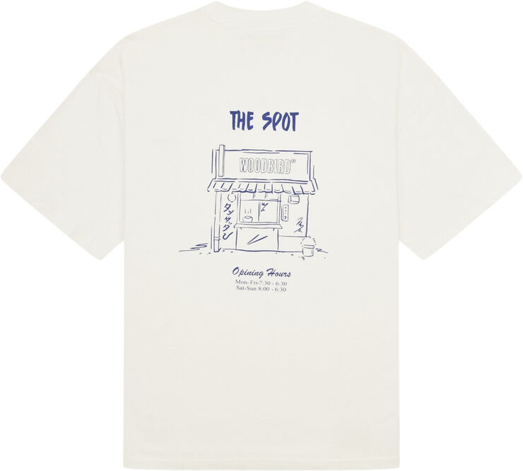 Woodbird WBBose Spot Tee Off white
