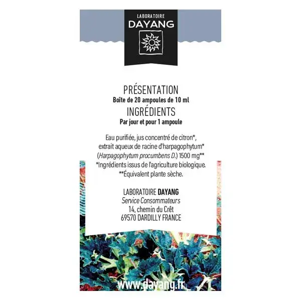 Dayang Harpagophytum Bio 20 ampoules