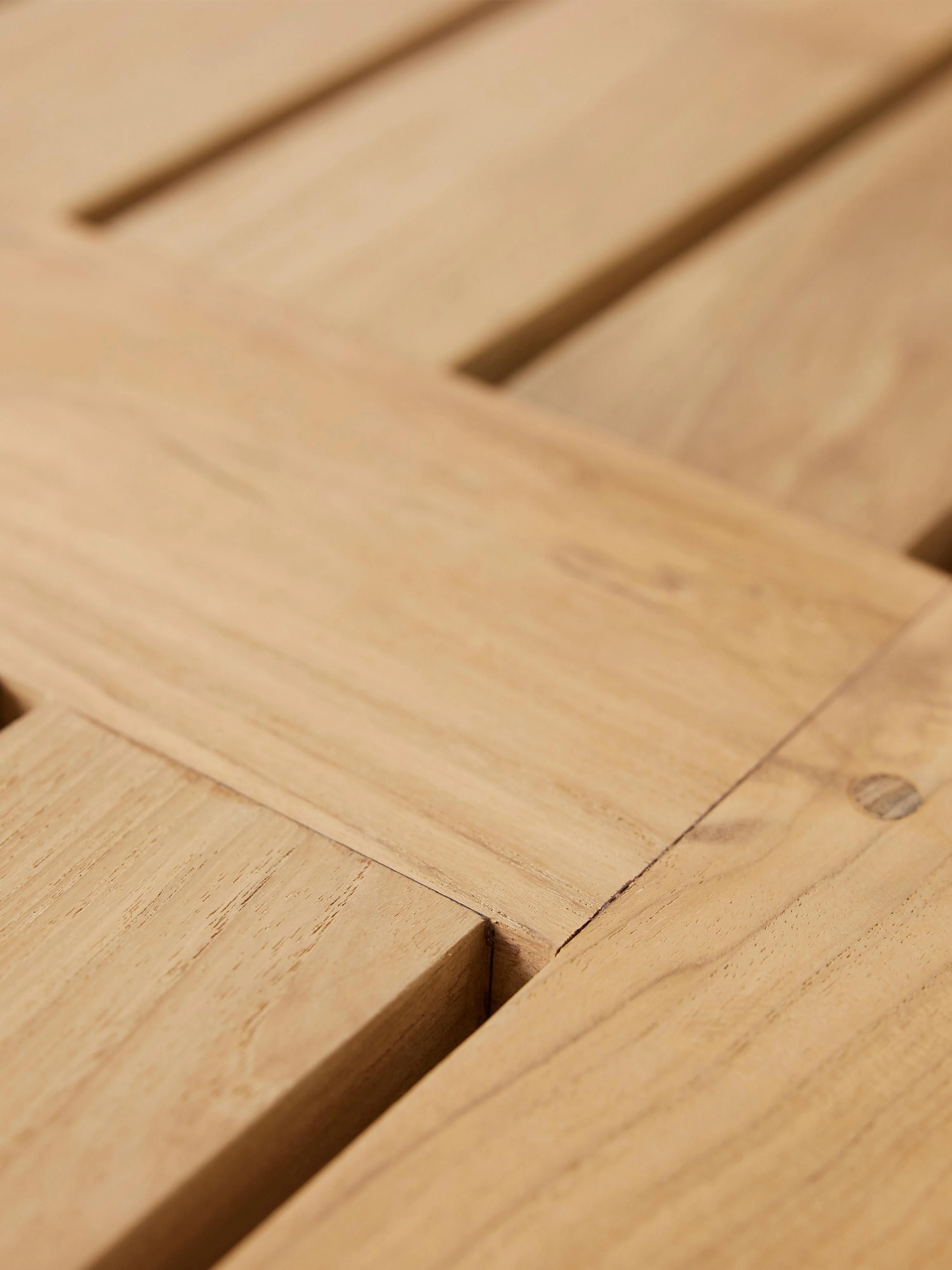 Tuin dagbed Deck Chair Natural van teakhout