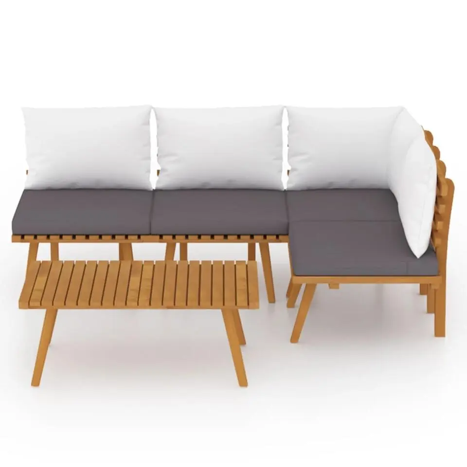 vidaXL - Loungeset - Bruin - Acaciahout