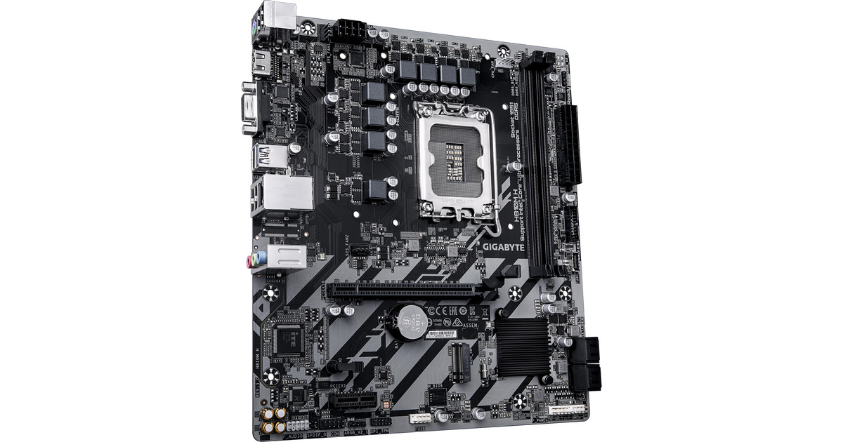GIGABYTEH810M H socket 1851 moederbord  (RAID, Gb-LAN, Sound, µATX)