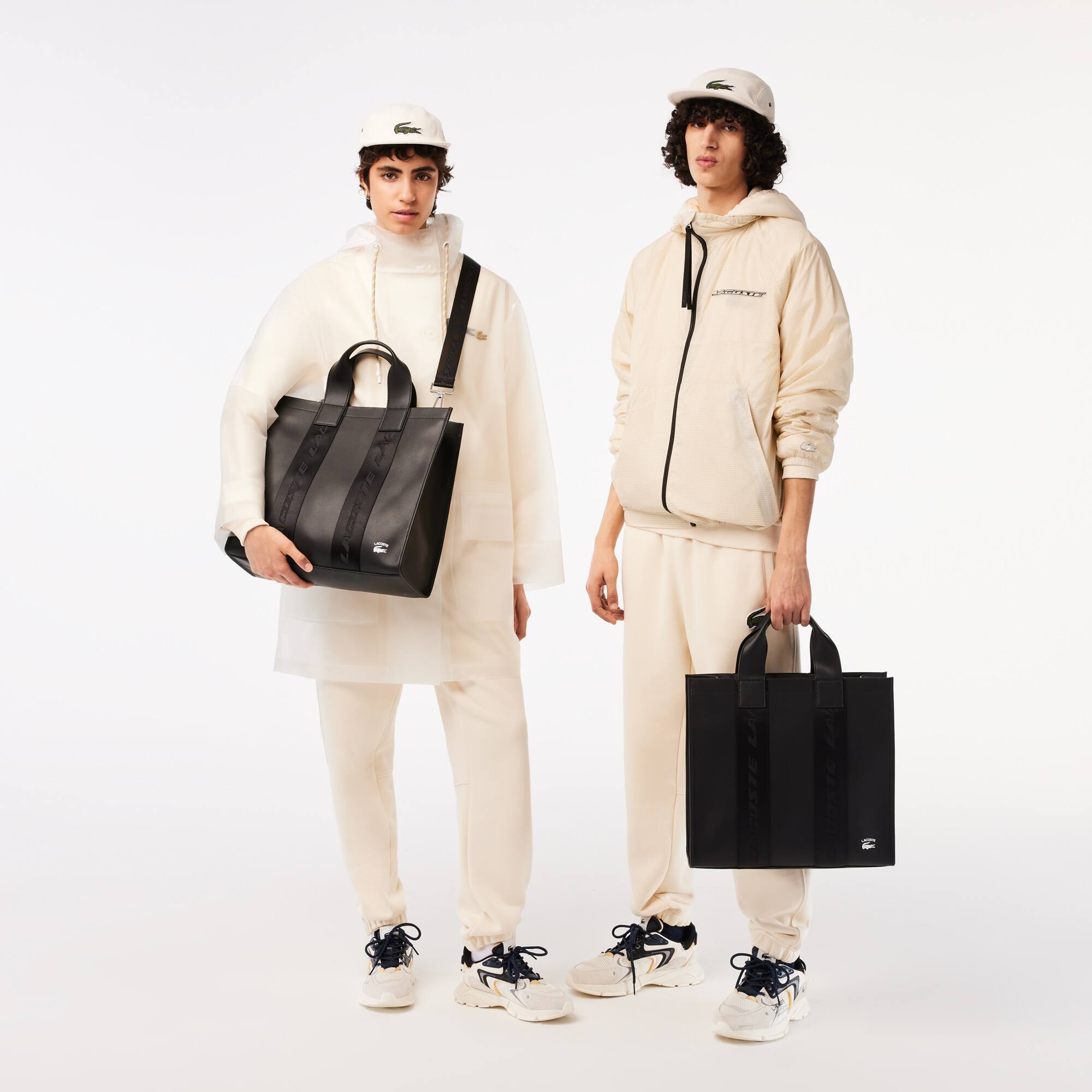 Unisex LACOSTE Practice Tote mit Kontrastaufdruck Taschen - Schwarz - Lacoste - Unisex