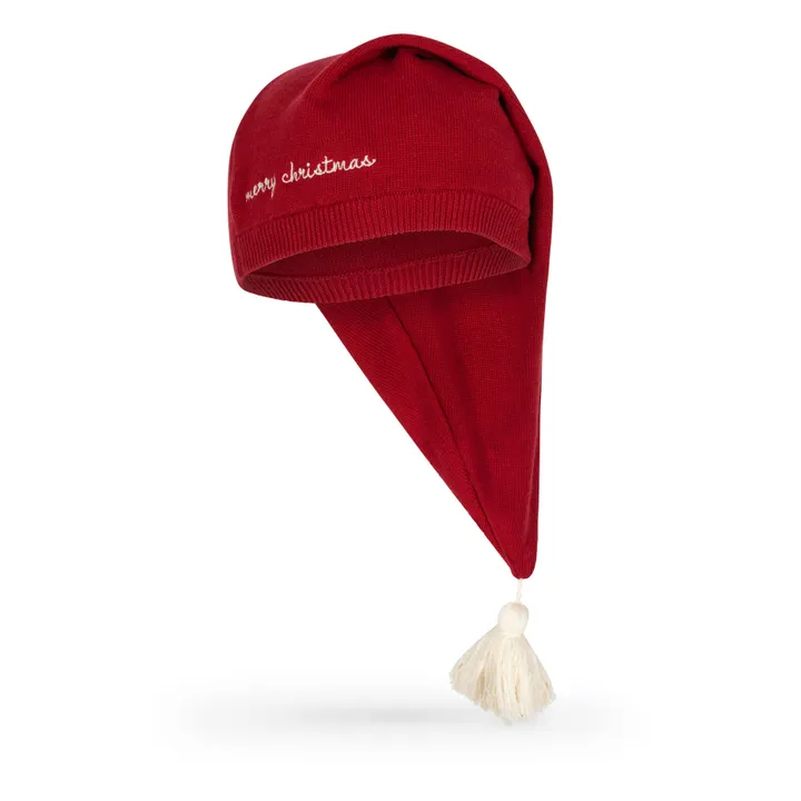 Konges Sløjd Bonnet de Noël en coton bio | Rouge