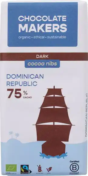 Pure chocolade 75% tres hombres