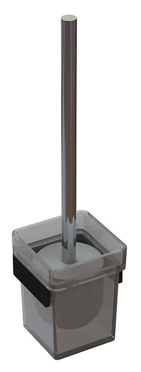 Pot à balai WC en métal epoxy noir mat