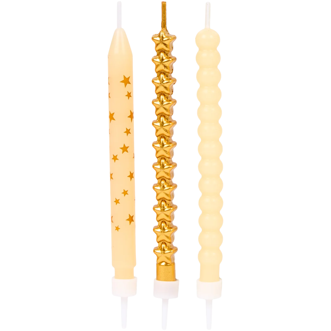 Verjaardagskaarsjes 10 stuks | diverse varianten