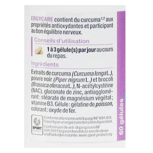 Nutergia Ergycare 60 cápsulas