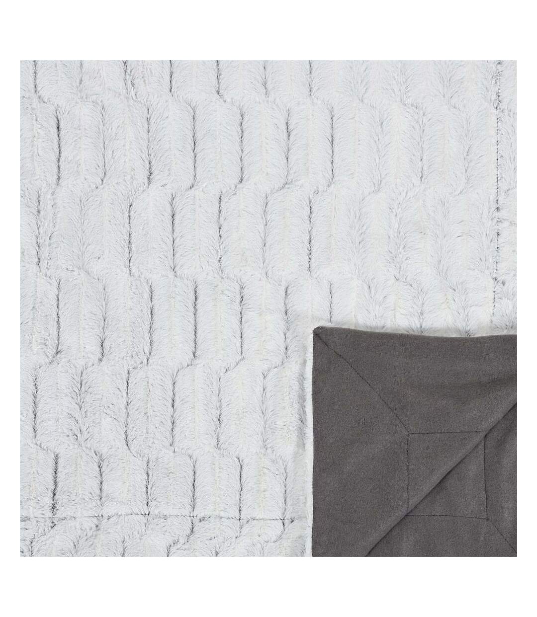 Plaid à carreaux imitation fourrure XXL 140x200 cm