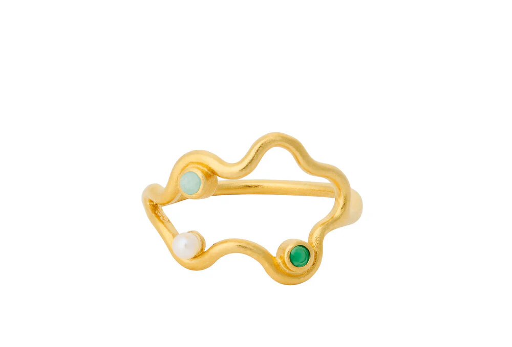 Pernille Corydon  Cove ring - forgyldt