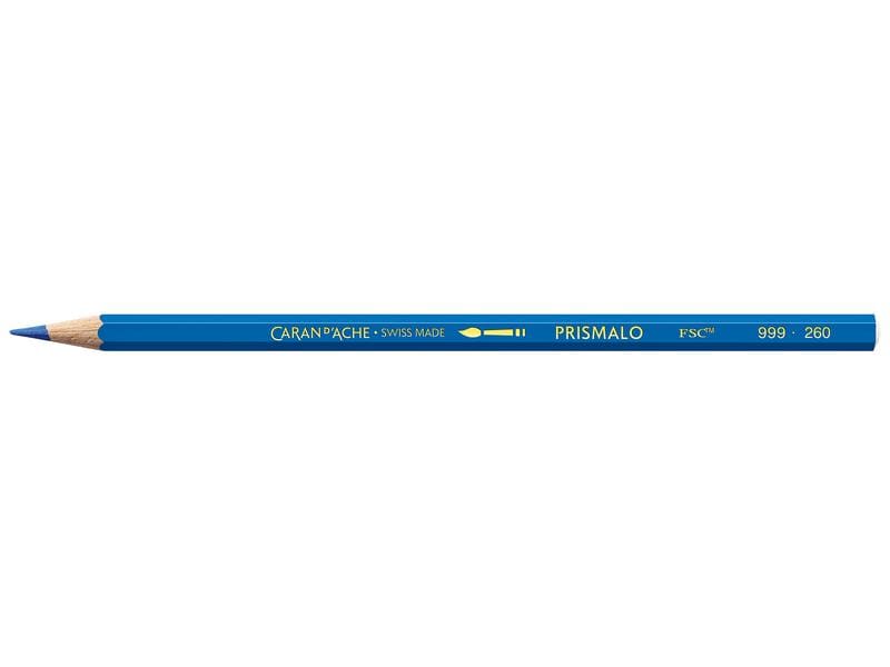 Caran d'Ache Farbstifte Prismalo 3 mm, 1 Stück, Blau Wasservermalbare Buntstifte
