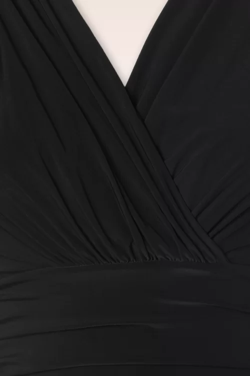 Vintage Chic for Topvintage Sadie Slinky swing jurk in zwart