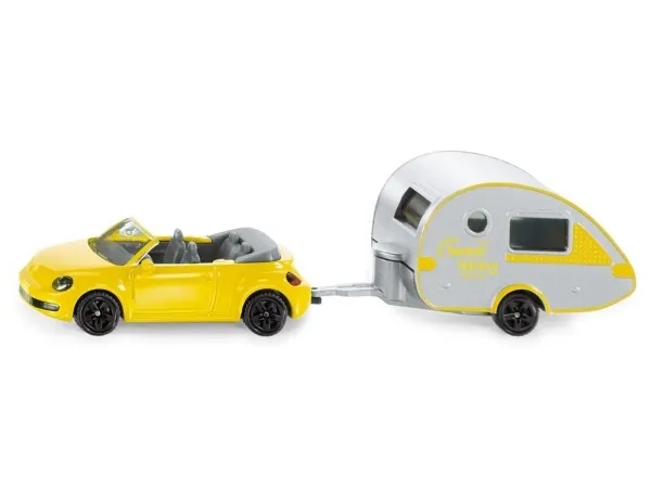 Siku Car With Trailer Caravan