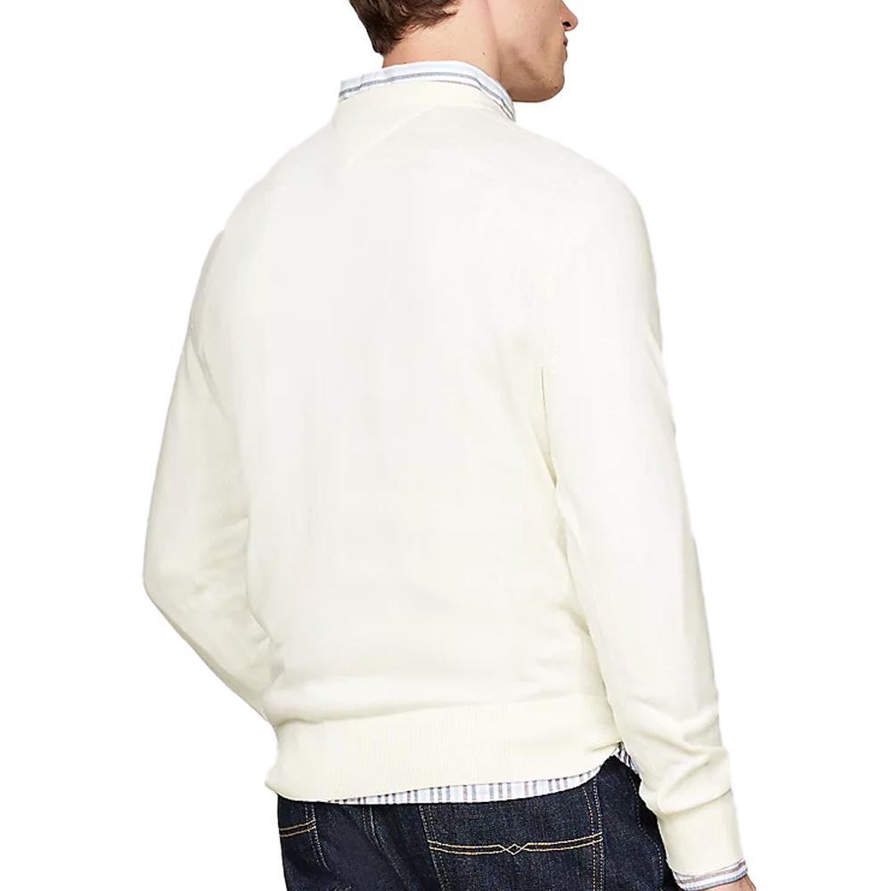 Tommy Hilfiger Pull Blanc Homme Tommy HilfigerPima
