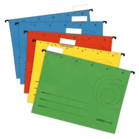 Herlitz 5874656 Hängemappe UniReg, A4, Kraftkarton, 230 gqm, 5 Stück