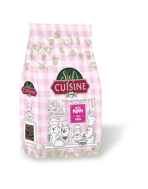 Yamipets Sjef's Cuisine Puppy Mini - Hondenvoer - Eend 3 kg 2-10kg Mini