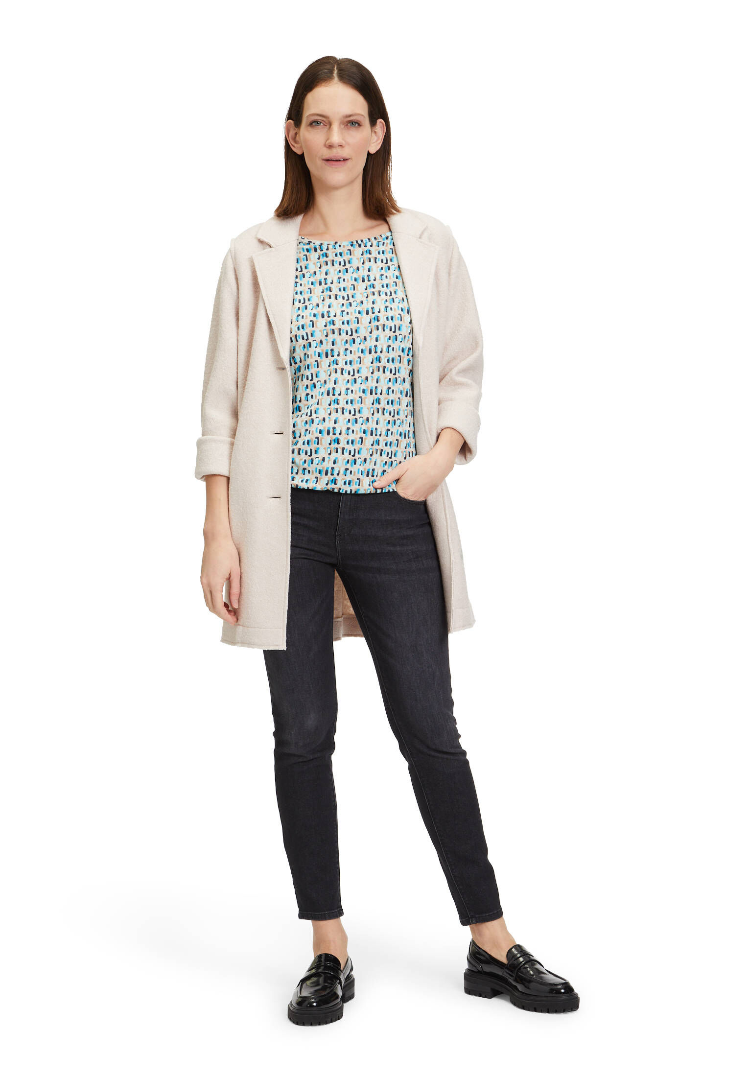 Betty & Co| Damen Casual-Shirt mit Tunnelzug