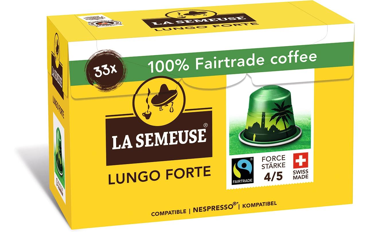 Kaffeekapseln Lungo Forte 33 StückKaffee mit fruchtigen Röst- und Schokoladennoten