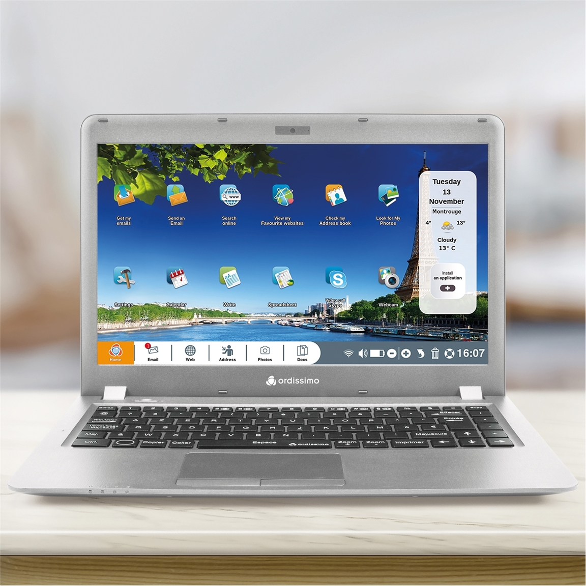 Ordinateur portable Ordissimo Agathe 2 + guide + housse
