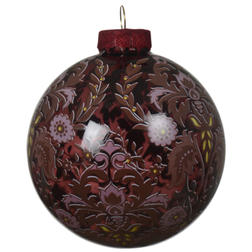 Kerstballen mix glas kerstrood