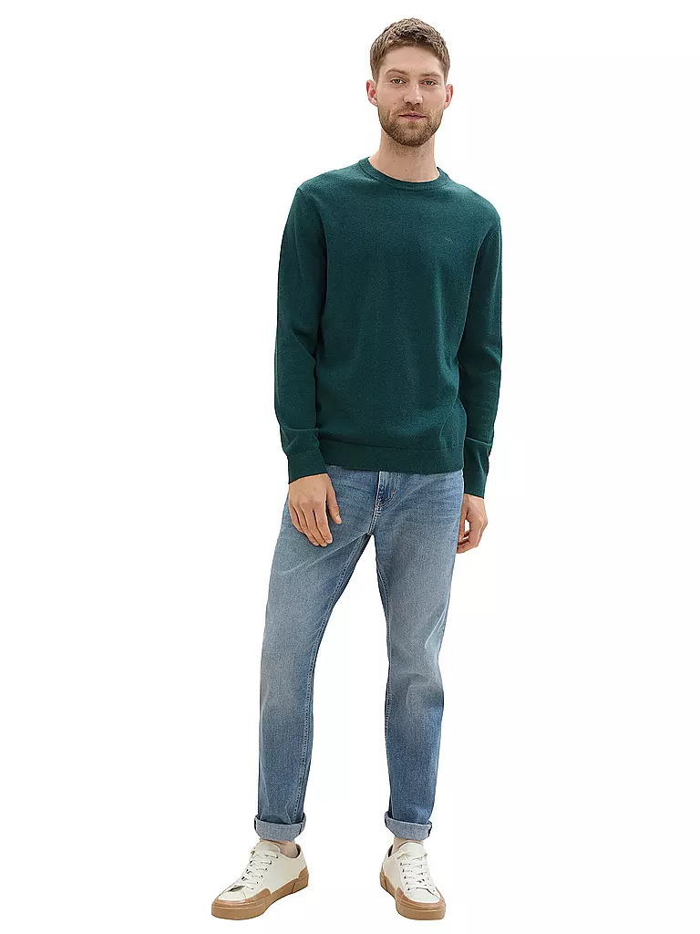 TOM TAILOR Pullover dunkelgrün